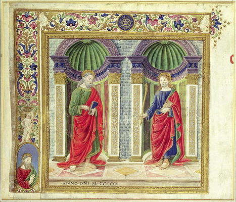 St. Andrew and St. James the Minor, 1502 (vellum) von Attavante di Gabriello di Vanti di Bartolo