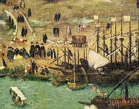 The Port of Seville, c.1590 (detail)