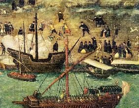 The Port of Seville, c.1590 (detail)