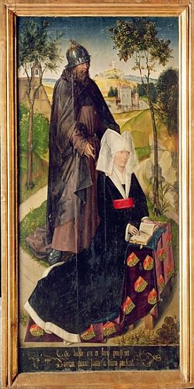 Guillemette de Montagu with Saint Guillaume, 1460-66 (painted panel)