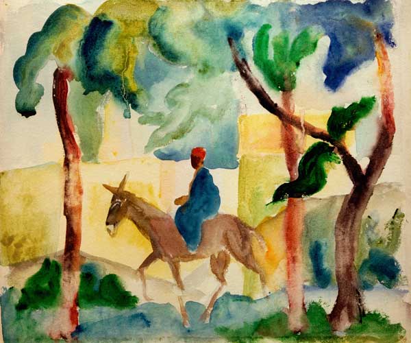 Eselreiter von August Macke