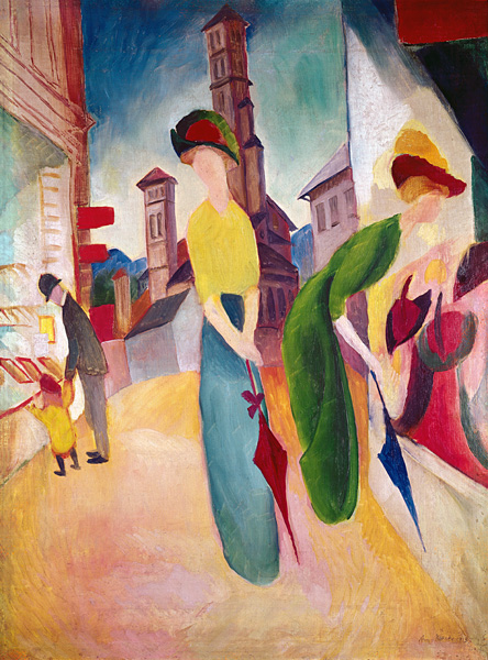 Vorm Hutladen von August Macke