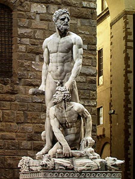 Statue of Hercules and Cacus - Baccio Bandinelli als Kunstdruck oder  Gemälde.