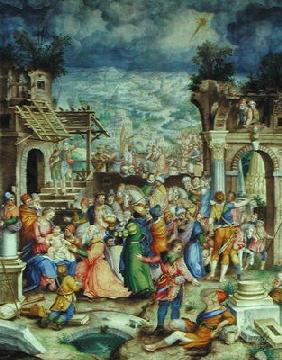 Adoration of the Magi, c.1588 (vellum) 19th