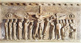 Relief panel depicting the Deposition, 1178 (marble)