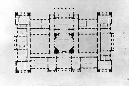 Plan of the principal floor von Benjamin Dean Wyatt