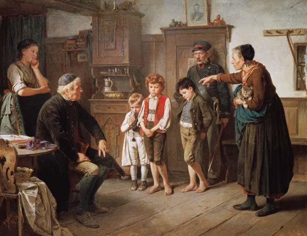 Das Verhör beim Schulmeister 1868