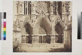 Reims: Westfassade der Kathedrale 1858