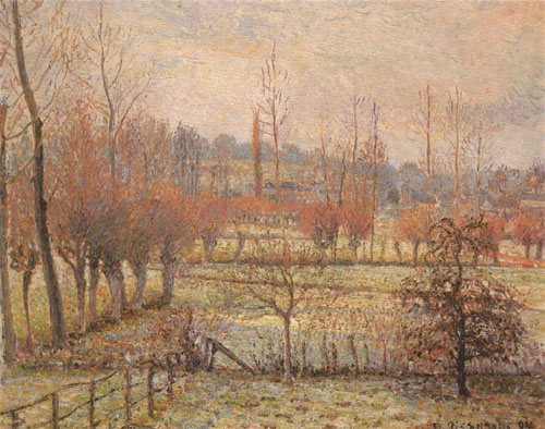 Raureif, Morgen von Camille Pissarro