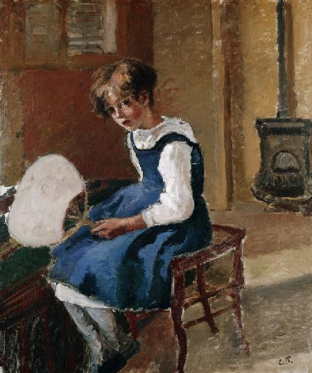 Portrait of Jeanne Holding a Fan