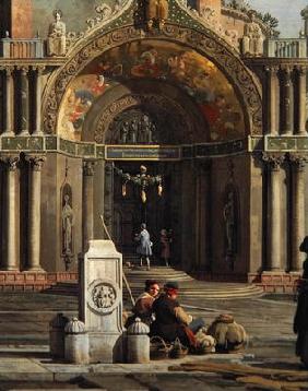 Detail of Capriccio of a Church (oil on canvas) 16th