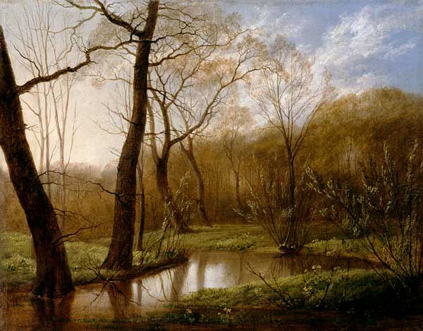 Frühlingslandschaft im Rosenthal bei Leipzig von Carl Gustav Carus