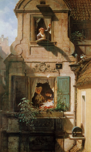 Der abgefangene Liebesbrief von Carl Spitzweg