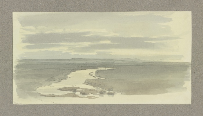 Flusslandschaft bei Limburg an der Lahn von Carl Theodor Reiffenstein