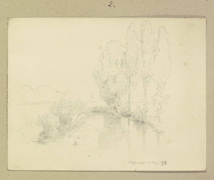 Gewässer am Kühhornshof von Carl Theodor Reiffenstein