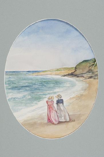 Anne & Henrietta stroll down to the Sea 2006