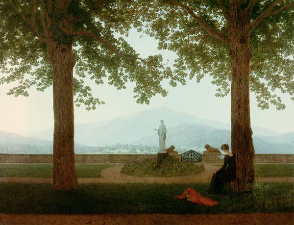 Gartenterrasse von Caspar David Friedrich