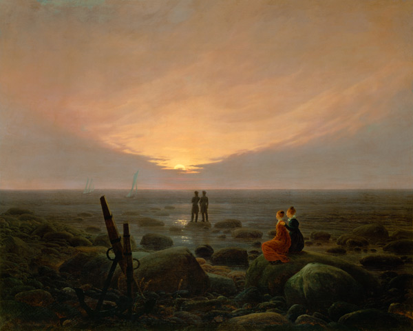 Mondaufgang am Meer von Caspar David Friedrich