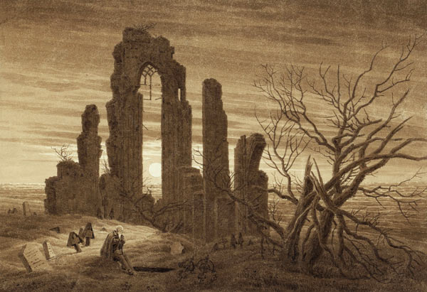 Winter - Nacht - Alter und Tod (aus dem Jahreszeiten-Zyklus) von Caspar David Friedrich