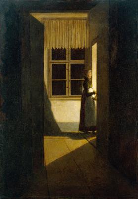 Frau mit dem Leuchter 1825