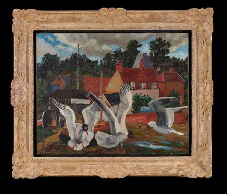 Pin Mill and Black-Headed Gulls 1929