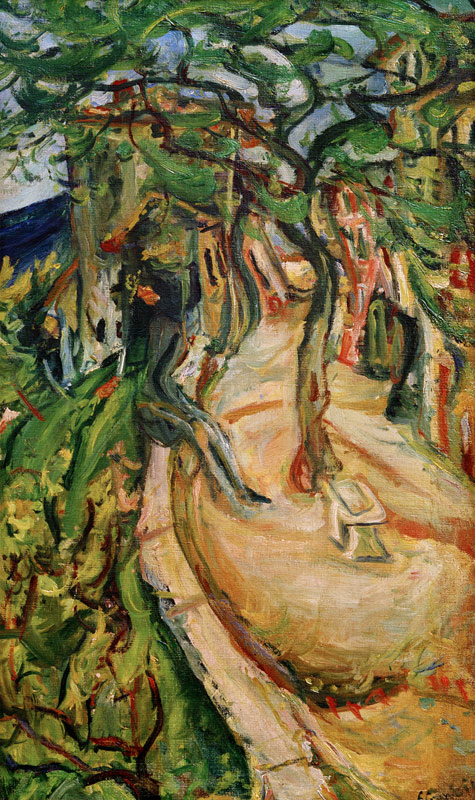 Die Terrasse in Vence von Chaim Soutine