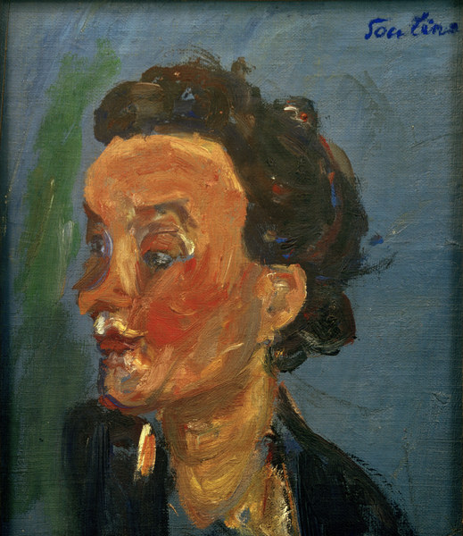 Junge Engländerin in Blau von Chaim Soutine