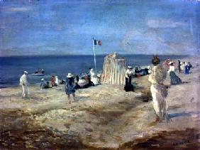 The Beach at Ambleteuse 1901