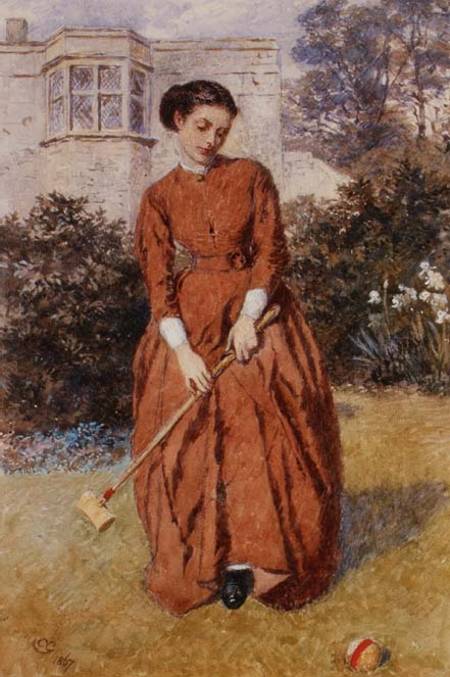 The Croquet Player von Charles Green