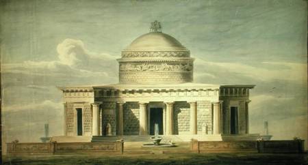 Copy of Sir John Soane's (1752-1837) design for a Canine Residence, originally drawn in 1779 von Charles James Richardson