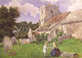 Children in a Church Yard