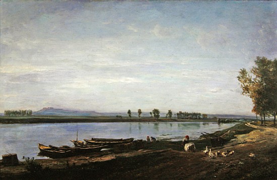 The Seine at Bezons, Val d''Oise von Charles Francois Daubigny