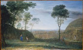 Landschaft mit Christus, der Maria Magdalena erscheint („Noli me tangere“)