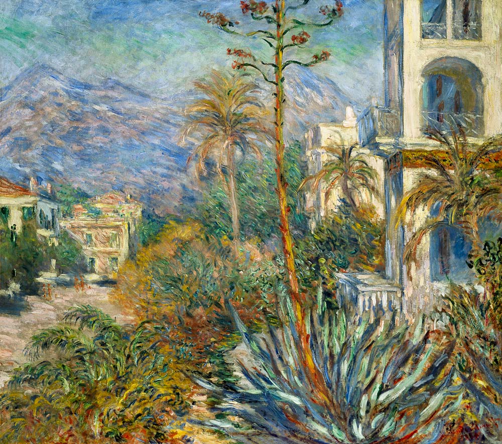 Villen in Bordighera von Claude Monet