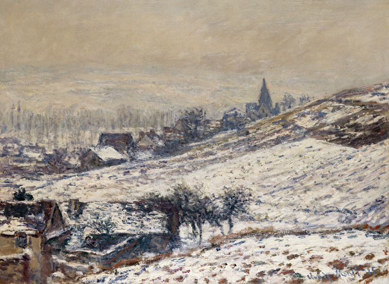 Winter in Giverny von Claude Monet