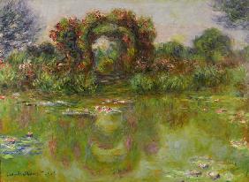 Bassin aux Nymphéas, les Rosiers 1913