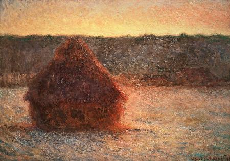 Haystacks at Sunset, Frosty Weather 1891