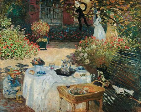 Le Déjeuner (im Garten Claude Monets in Argenteuil) um 1873