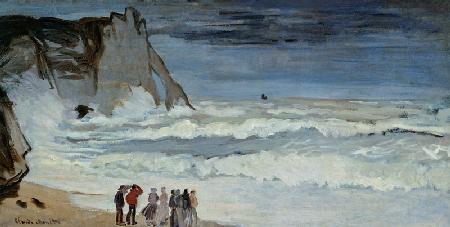 Rough Sea at Etretat 1868-69