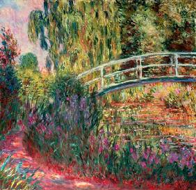 Japanische Brücke im Garten von Giverny - Claude Monet