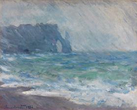 Regen in Étretat 1886