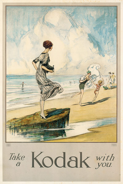 'Take a Kodak with you', an advertising poster for Kodak von Claude Shepperson