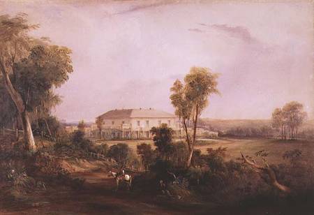 Camden Park House, home of John MacArthur (1767-1834) von Conrad Martens