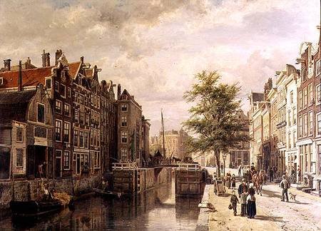 The Martyr's Canal (De Martelaarsgracht) von Cornelius Springer