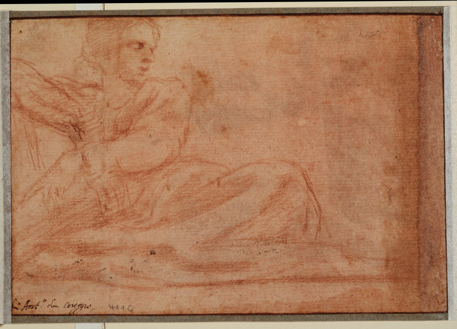 Sitzende Figur nach rechts von Correggio