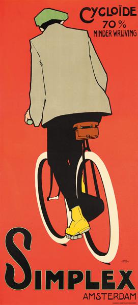 A poster advertising Simplex Amsterdam bicycles 1907