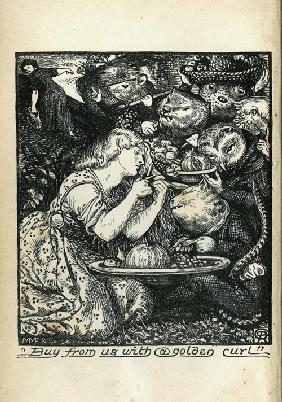Frontispiz für "Goblin Market and Other Poems" von Christina Rossetti