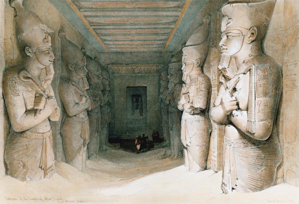 Abu Simbel, Großer Felsentempel von David Roberts