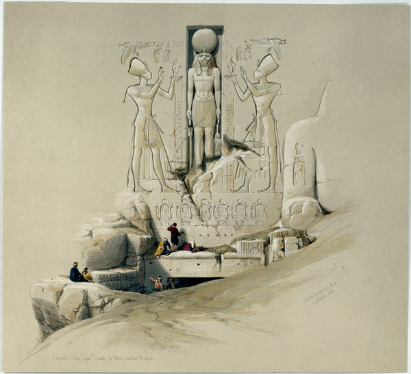 Abu Simbel, Großer Felsentempel von David Roberts