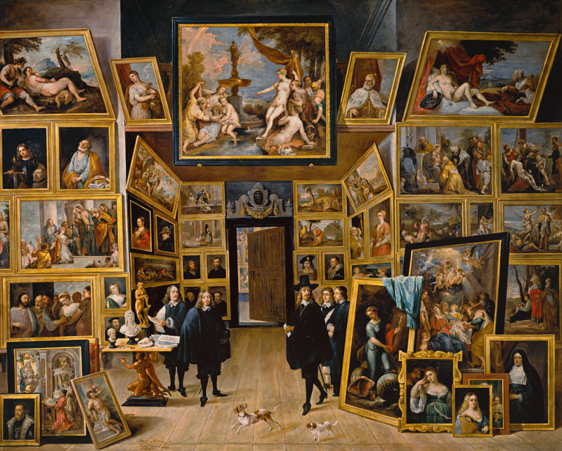 Der Erzherzog Leopold Wilhelm in seiner Gemäldegalerie zu Brüssel von David Teniers